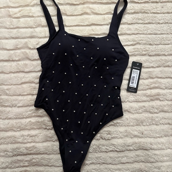 bebe Other - bebe Black Beaded Swimsuit